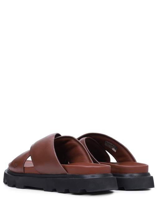 Шлепанцы кожаные UGG