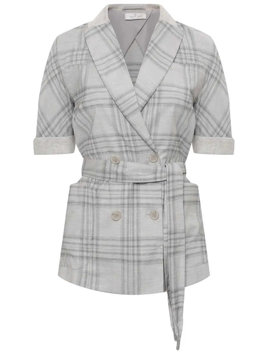 Жакет из шерсти и вискозы