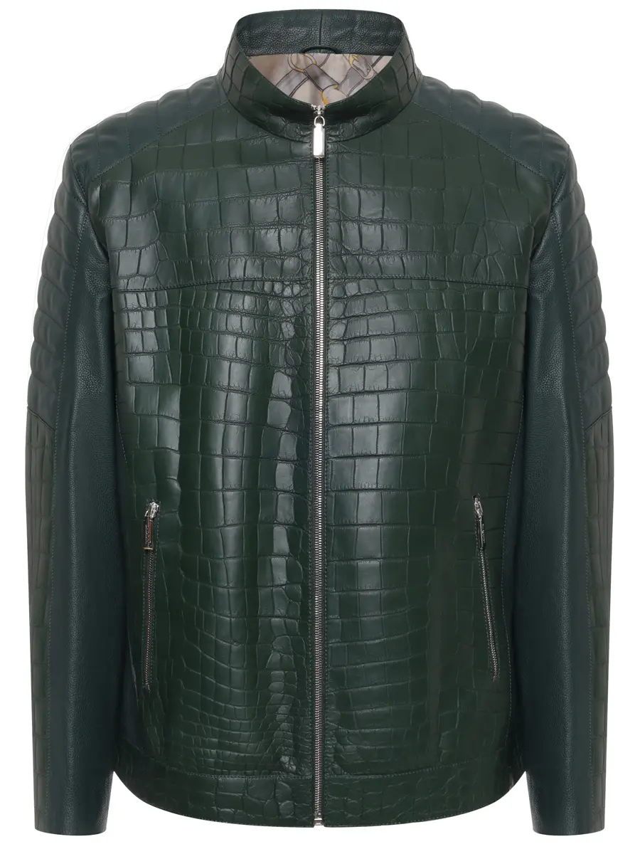Куртка из кожи крокодила