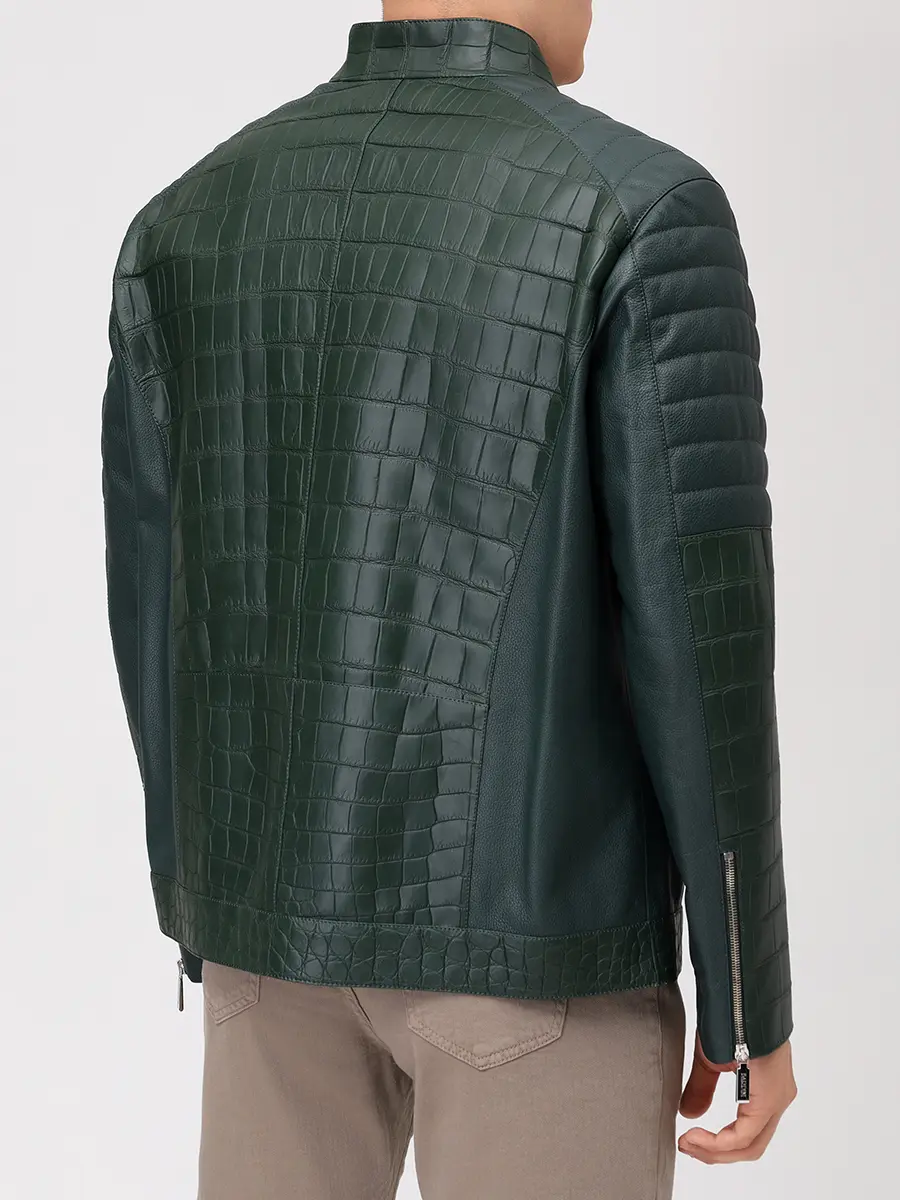 Куртка из кожи крокодила