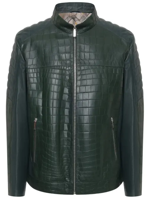 Куртка из кожи крокодила BARDINI