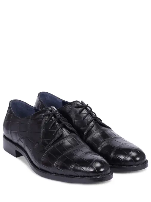 Дерби из кожи крокодила BARDINI