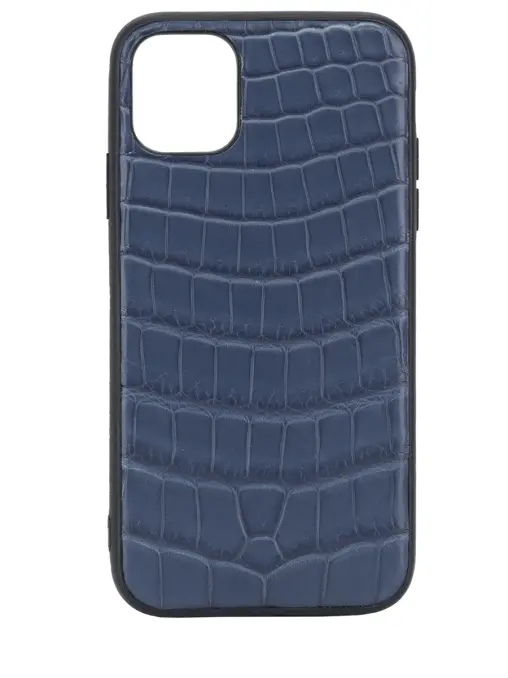 Чехол для iPhone 11 из кожи крокодила BARDINI