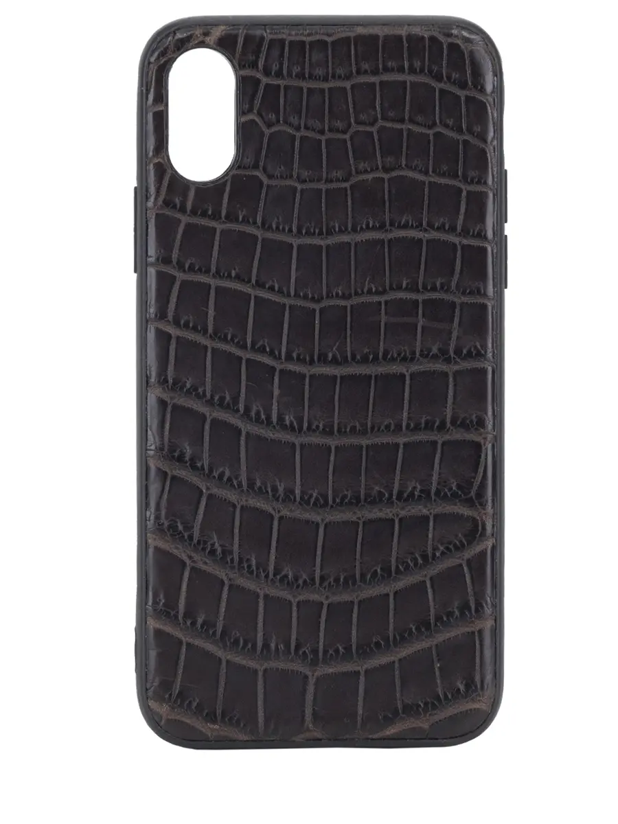 Чехол для iPhone X из кожи крокодила