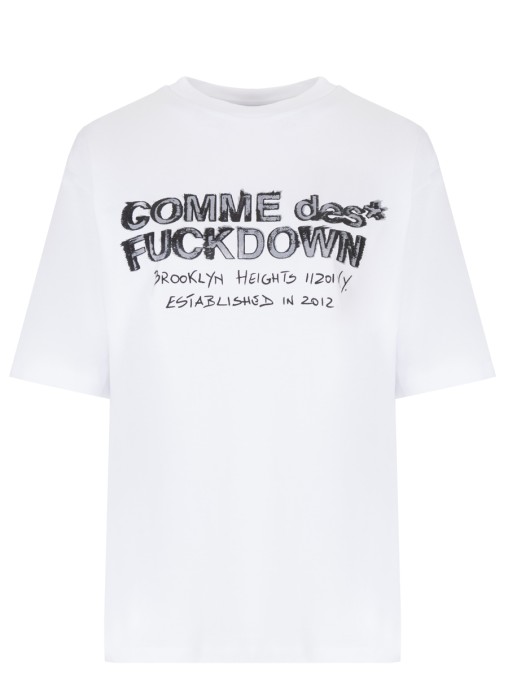 Футболка хлопковая COMME DES FUCKDOWN