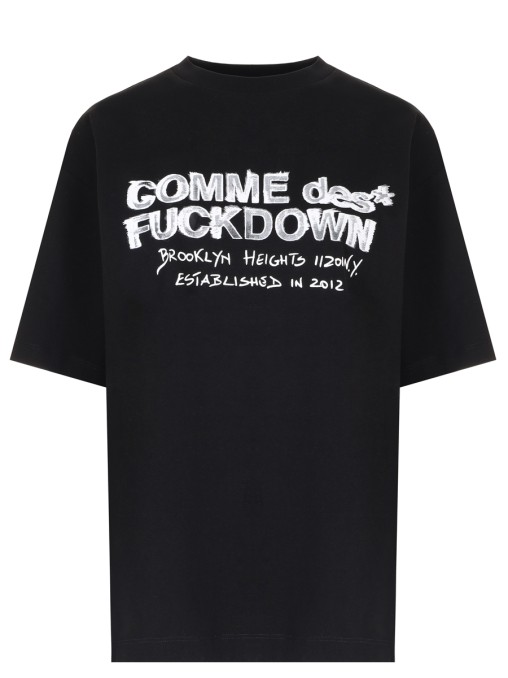 Футболка хлопковая COMME DES FUCKDOWN