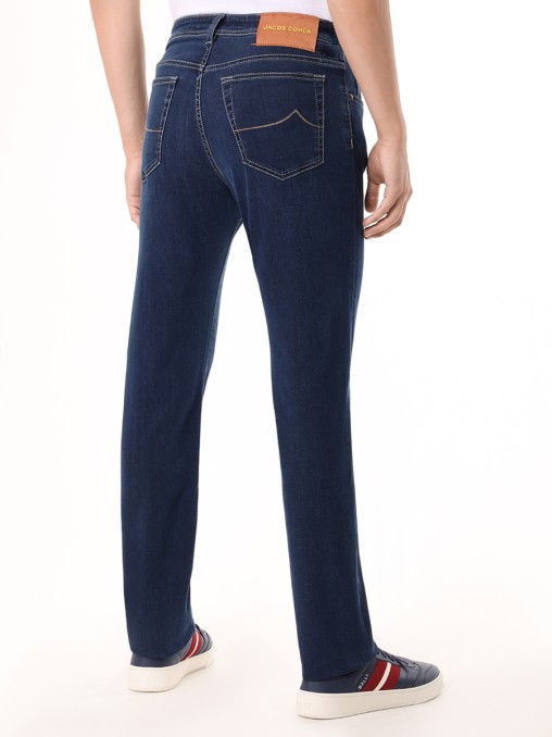 Джинсы Regular Fit из хлопка и лиоцелла JACOB COHEN