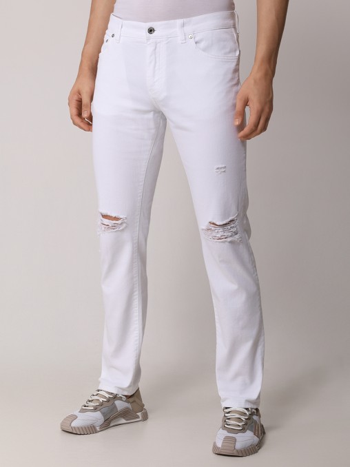 Джинсы Slim Fit хлопковые DOLCE & GABBANA