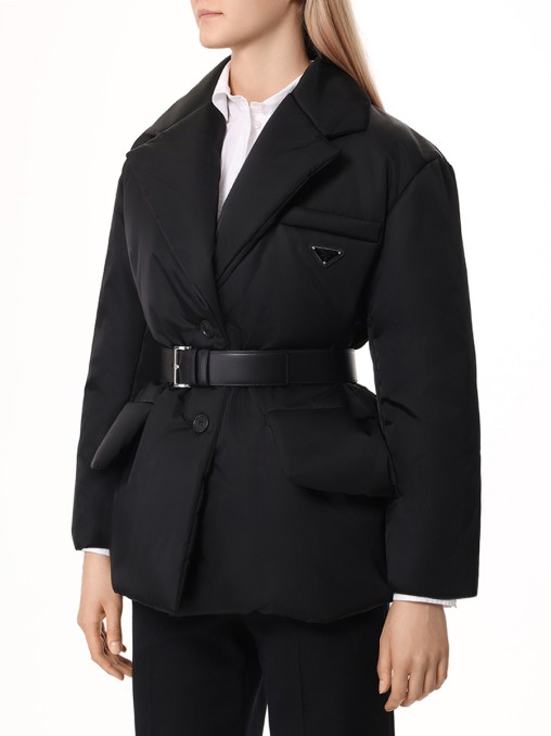 Пуховик однотонный PRADA