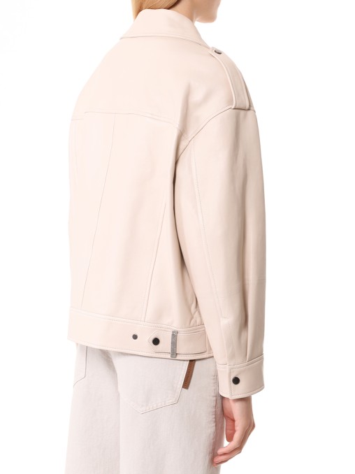 Куртка кожаная BRUNELLO CUCINELLI