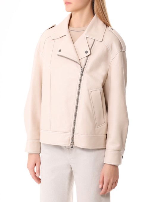 Куртка кожаная BRUNELLO CUCINELLI