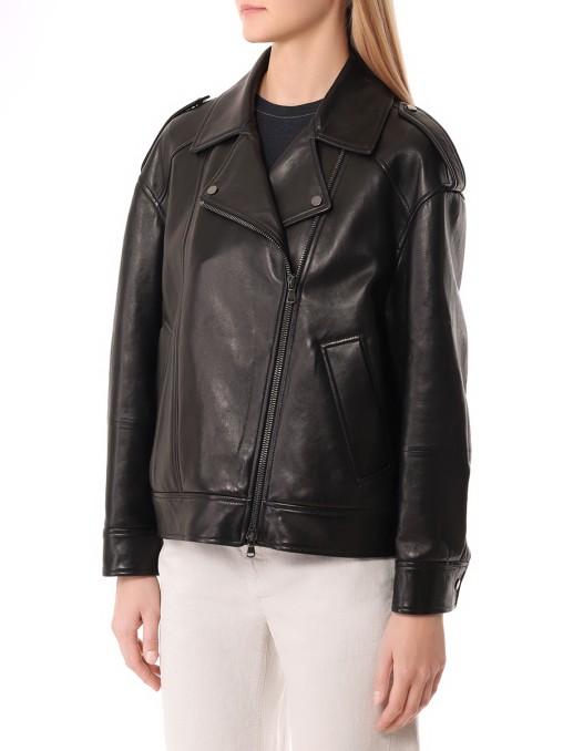 Куртка кожаная BRUNELLO CUCINELLI
