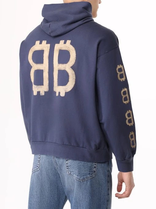 Худи хлопковое BALENCIAGA