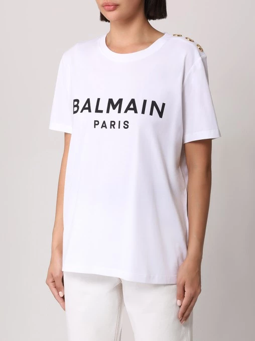 Футболка хлопковая BALMAIN