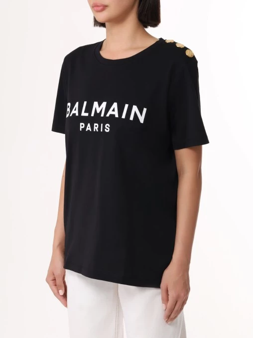 Футболка хлопковая BALMAIN