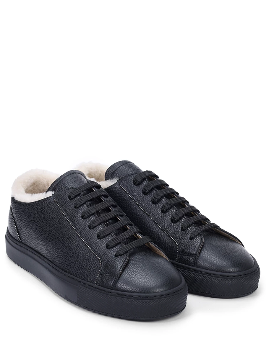 Кеды кожаные на меху