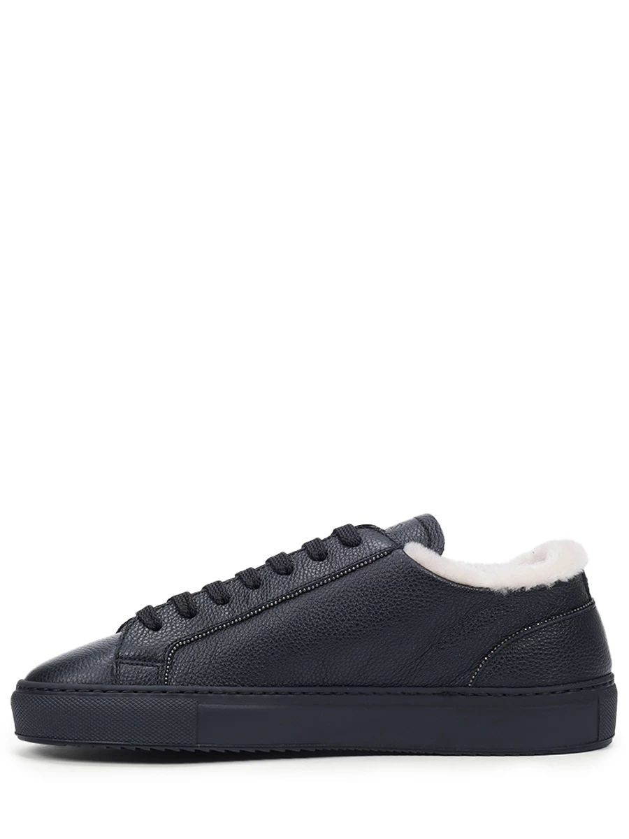 Кеды кожаные на меху