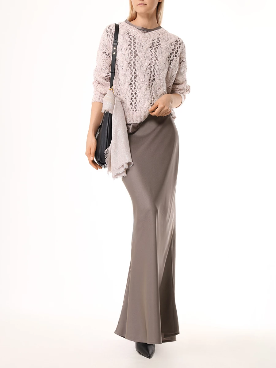 Юбка однотонная