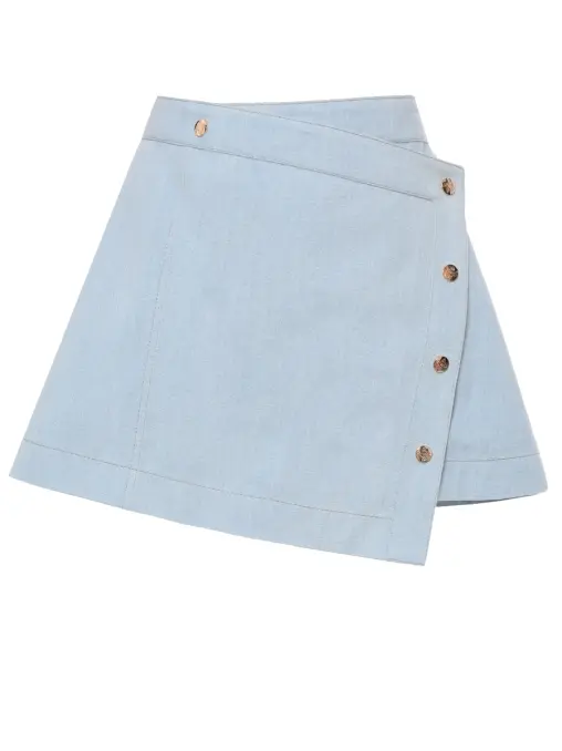 Юбка Cat mini хлопковая WHITE LILY