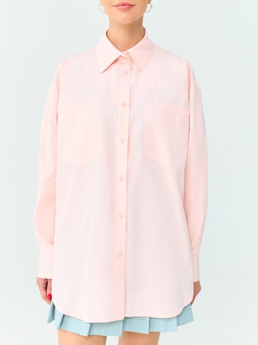 Рубашка Lily basic хлопковая WHITE LILY
