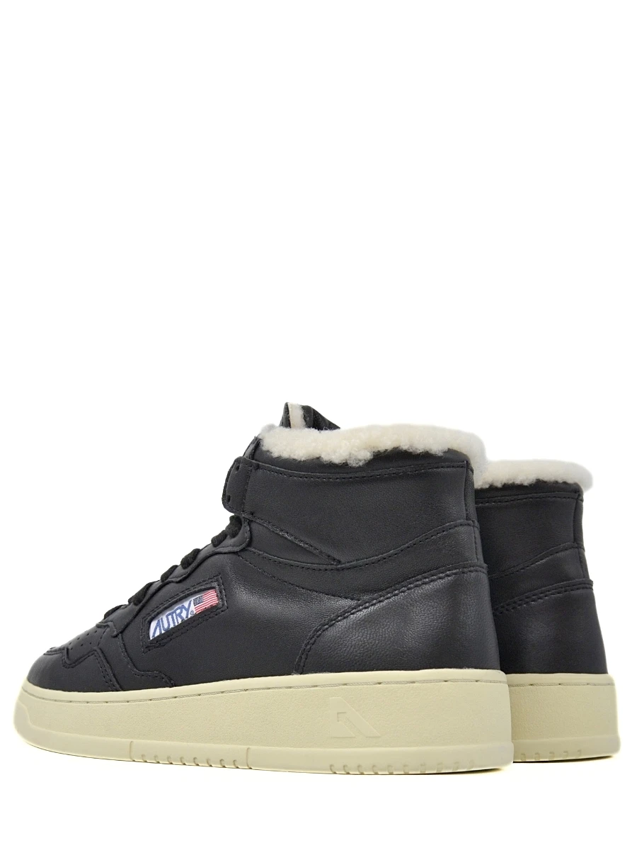 Кеды кожаные на меху