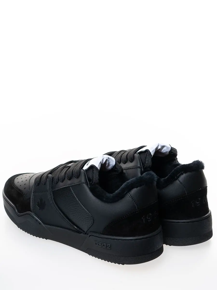 Кеды кожаные на меху