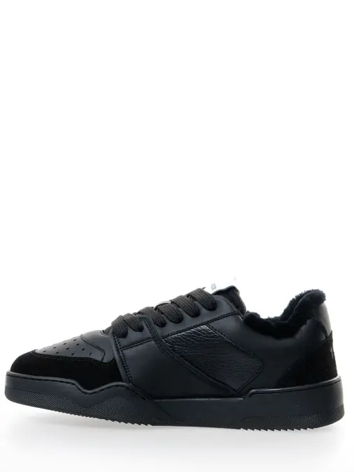 Кеды кожаные на меху DSQUARED2