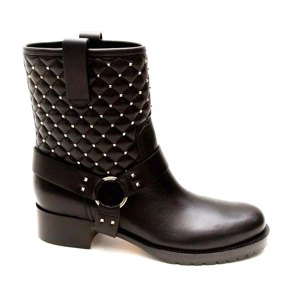 Ботинки кожаные Rockstud Spike