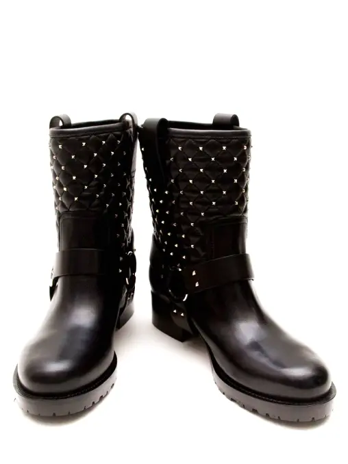 Ботинки кожаные Rockstud Spike VALENTINO GARAVANI
