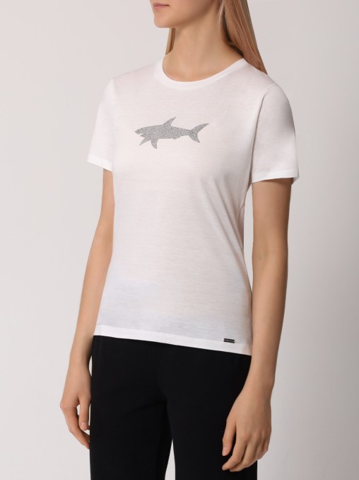 Футболка из хлопка и лиоцелла PAUL & SHARK