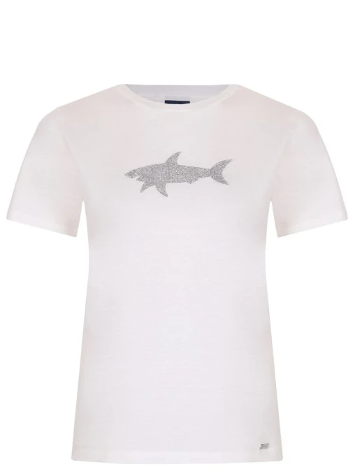 Футболка из хлопка и лиоцелла PAUL & SHARK