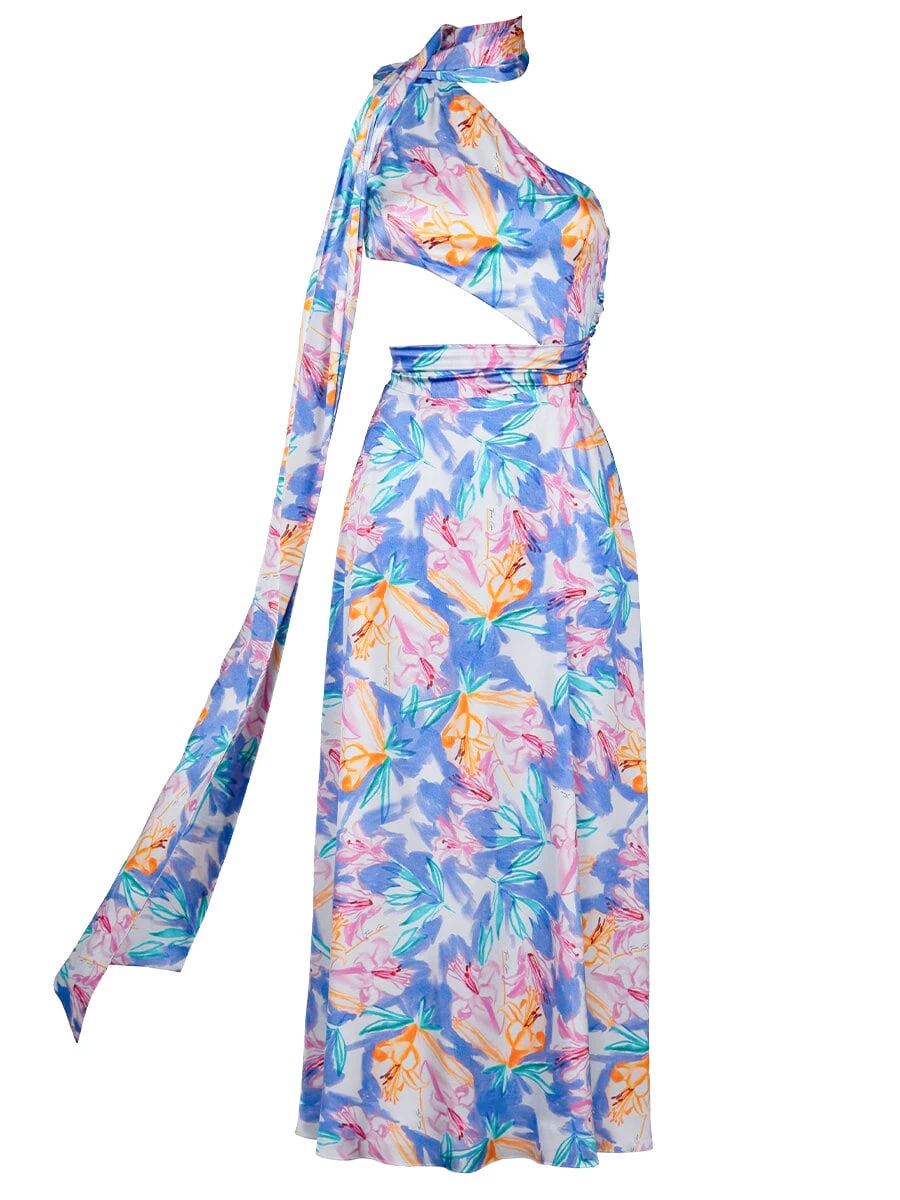 Платье шелковое