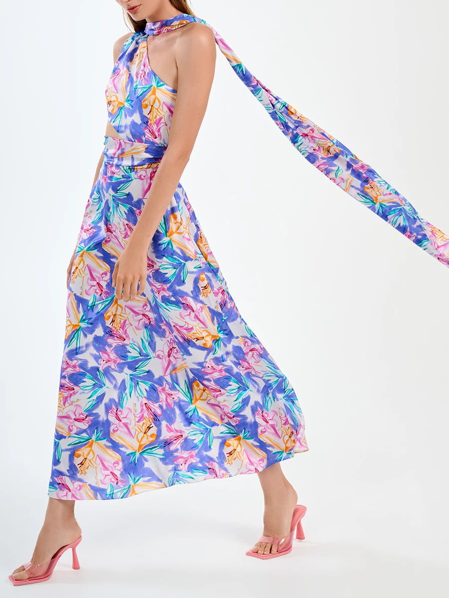 Платье шелковое