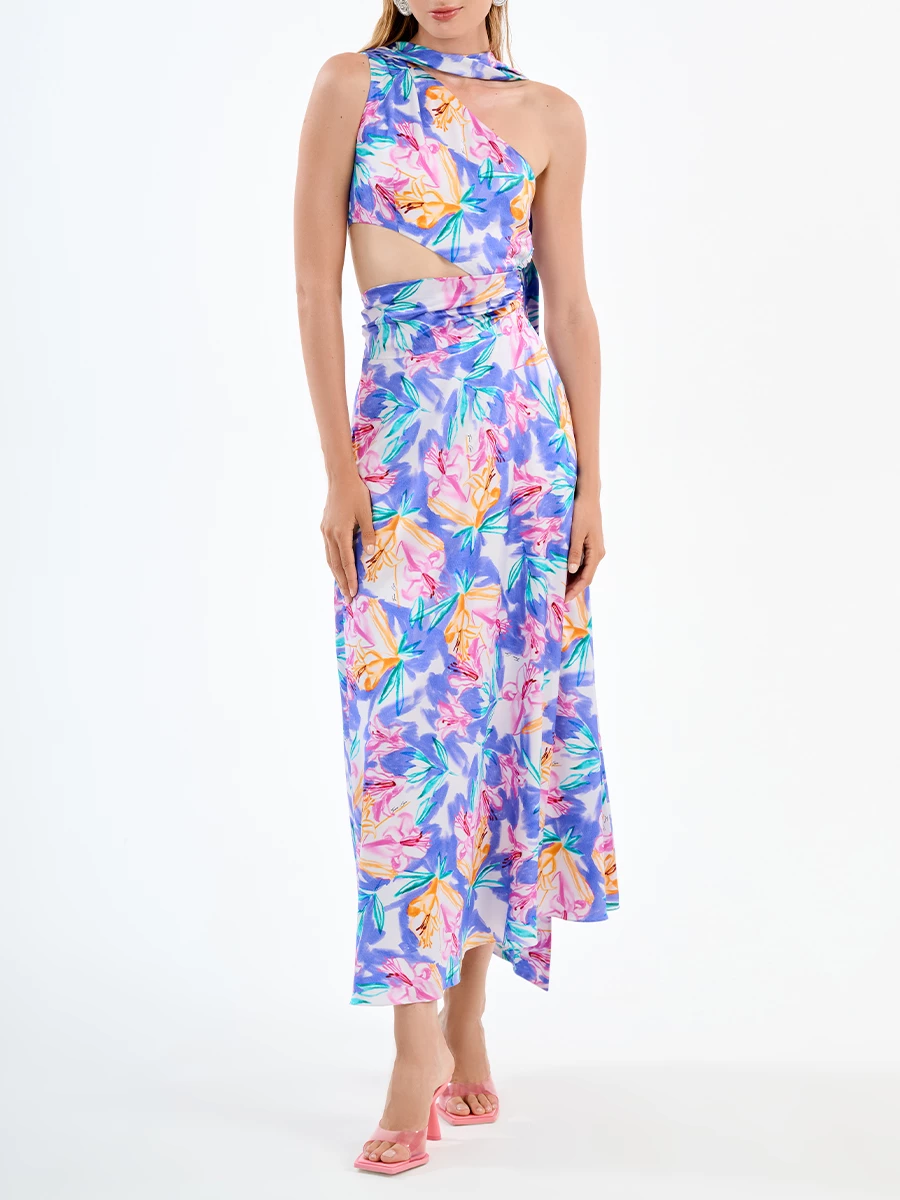 Платье шелковое