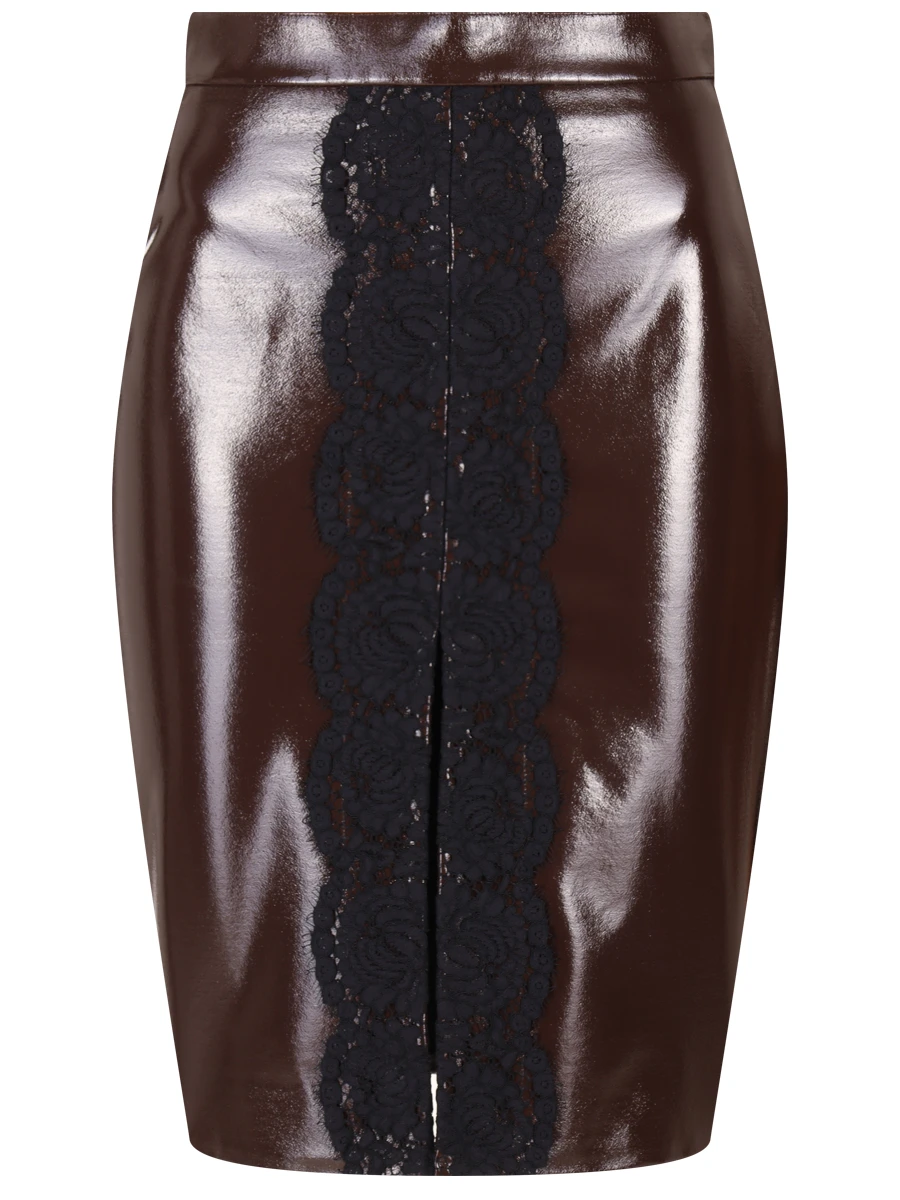 Юбка из экокожи