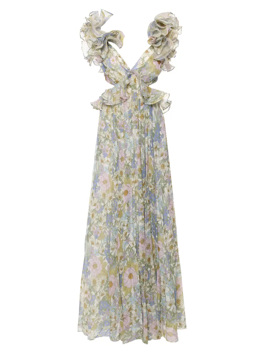 Платье из хлопка и шелка