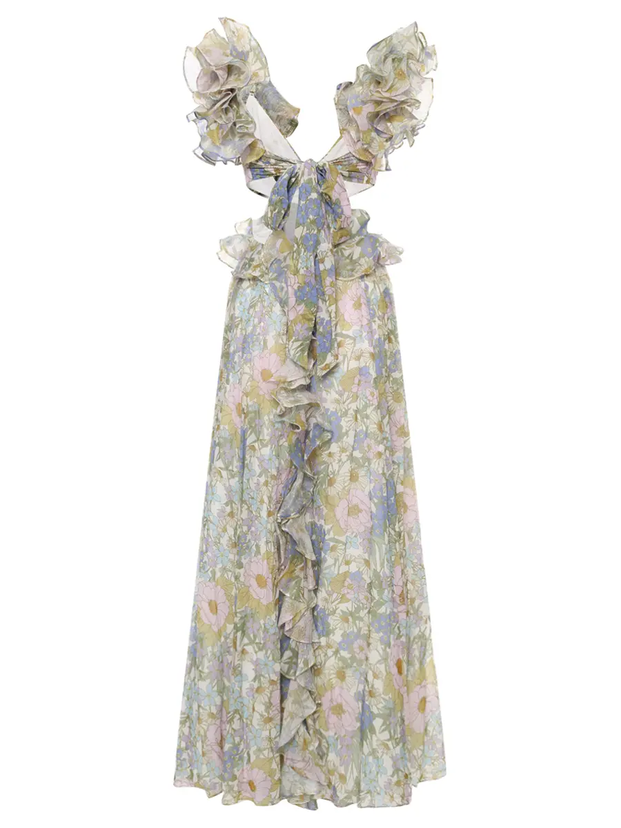 Платье из хлопка и шелка