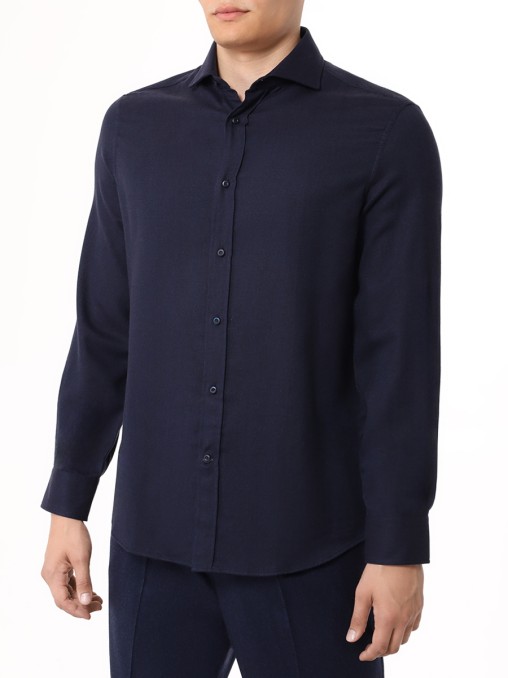 Рубашка Easy Fit хлопковая BRUNELLO CUCINELLI