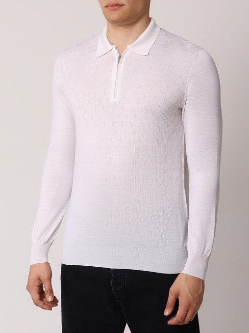 Поло шерстяное BERTOLO LUXURY MENSWEAR