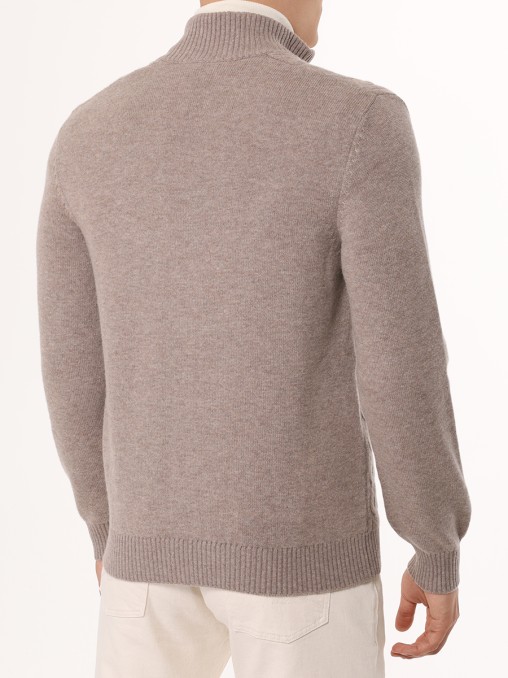 Кардиган из шерсти и кашемира BERTOLO LUXURY MENSWEAR