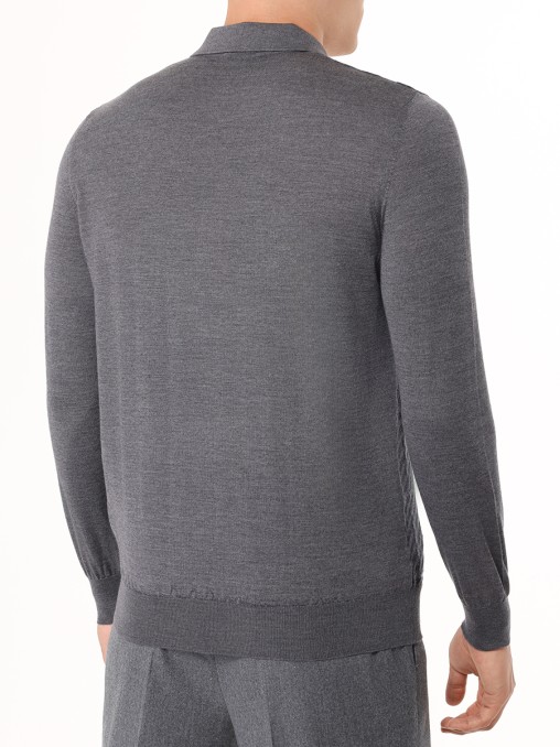 Поло из шерсти и шелка BERTOLO LUXURY MENSWEAR