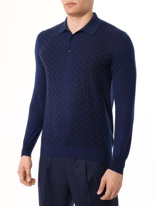 Поло из кашемира и шелка BERTOLO LUXURY MENSWEAR