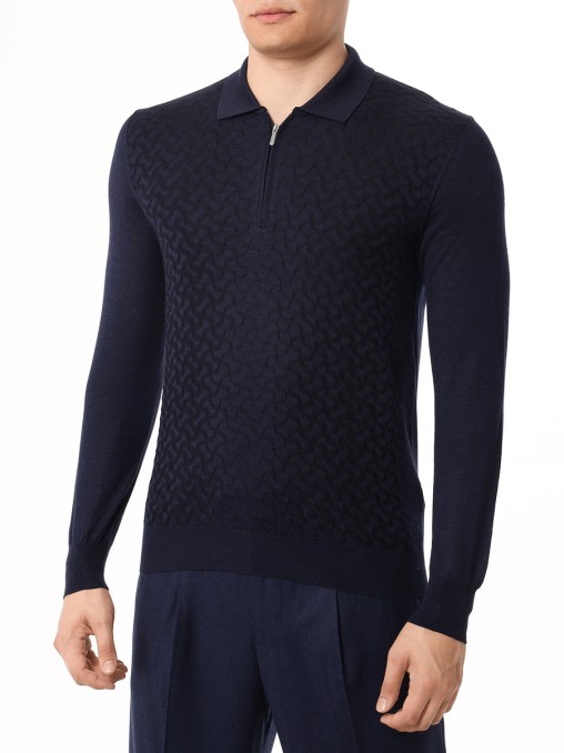 Поло из кашемира и шелка BERTOLO LUXURY MENSWEAR