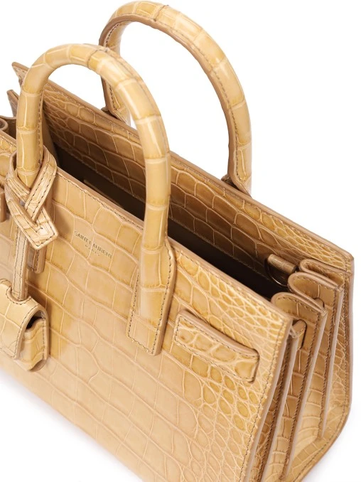 Сумка из кожи крокодила Sac de Jour SAINT LAURENT