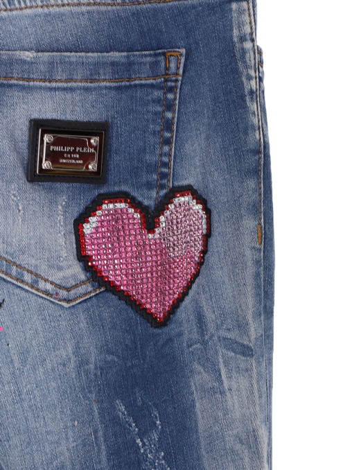 Джинсы хлопковые PHILIPP PLEIN