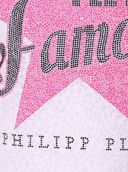 Футболка со стразами PHILIPP PLEIN