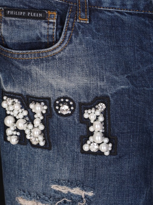 Джинсы хлопковые PHILIPP PLEIN