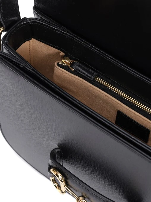 Сумка кожаная Horsebit GUCCI