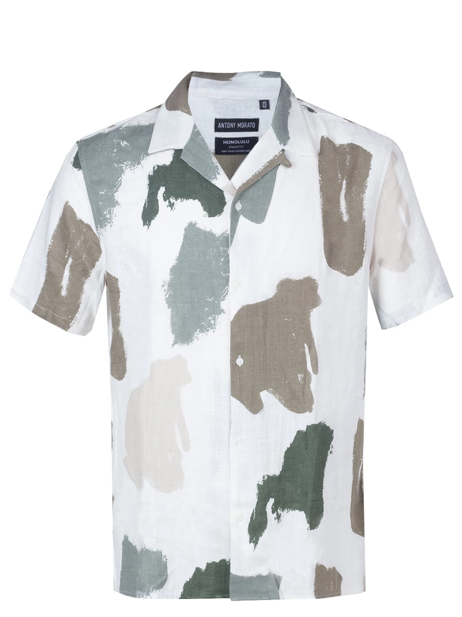 Рубашка из вискозы и льна