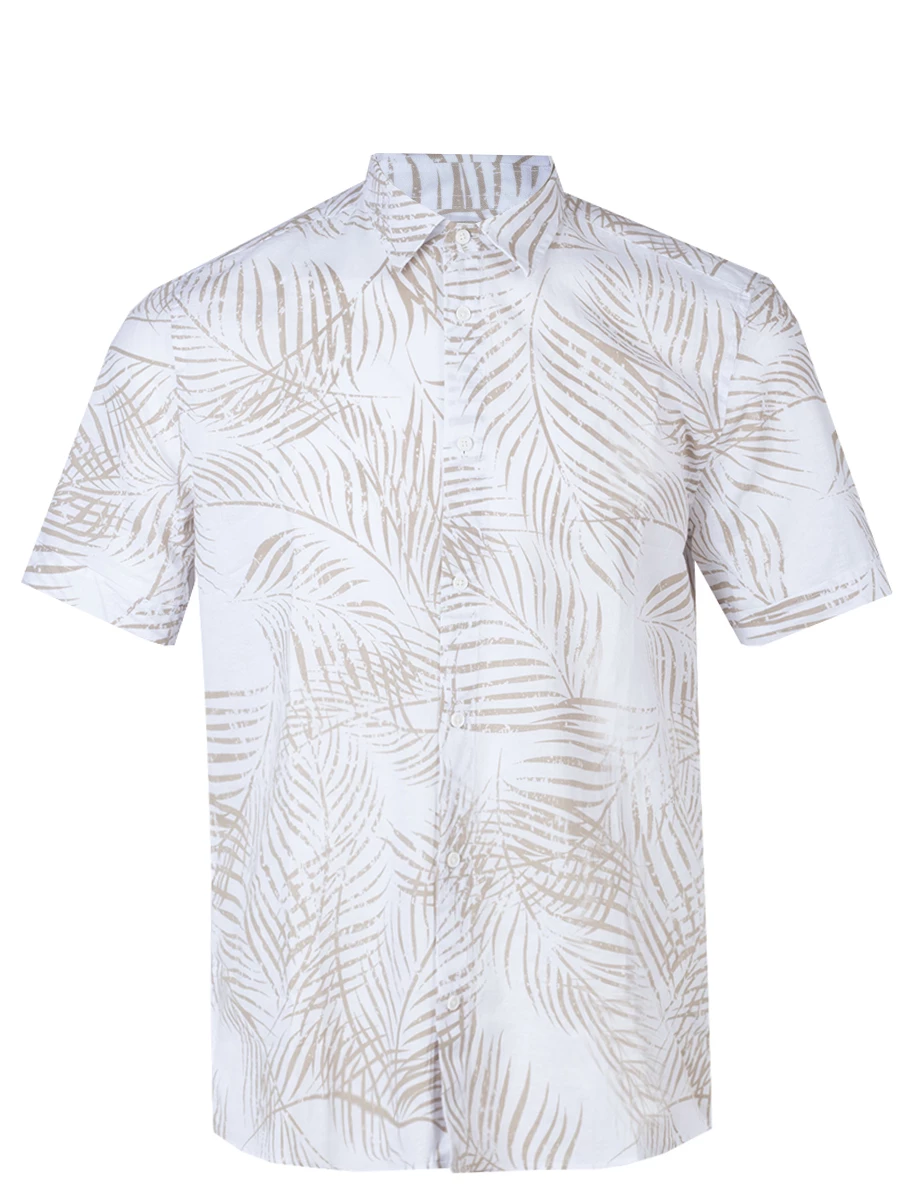 Рубашка из вискозы и льна